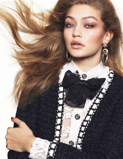 gigi hadid chanel campaign|gigi hadid iconic looks.